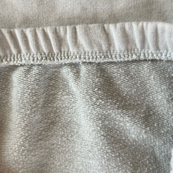 ZARA EUC/LN Soft Dusty Sage Green French Terrycloth Pullover Hoodie Sweatshirt - Picture 4 of 4